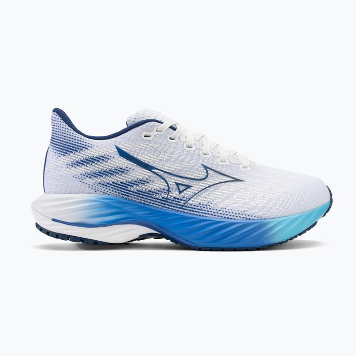 Férfi futócipő Mizuno Wave Rider 28 fehér/estate blue/mugen kék 2