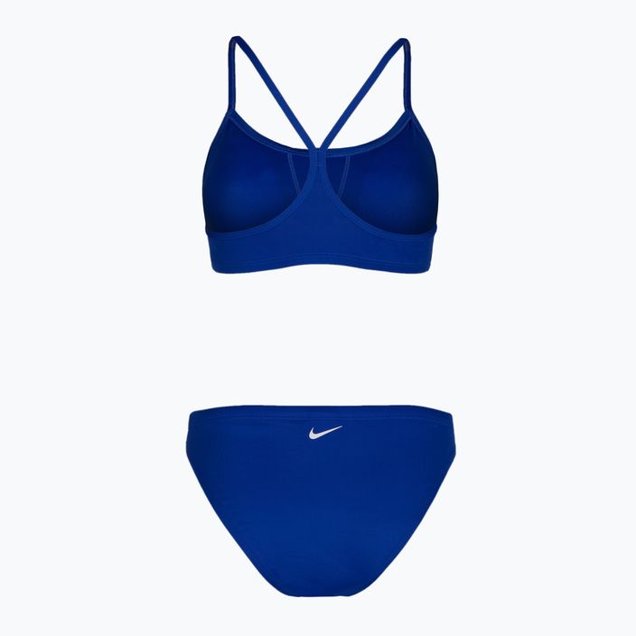 Női Nike Essential Sports Bikini kétrészes fürdőruha kék NESSA211 2