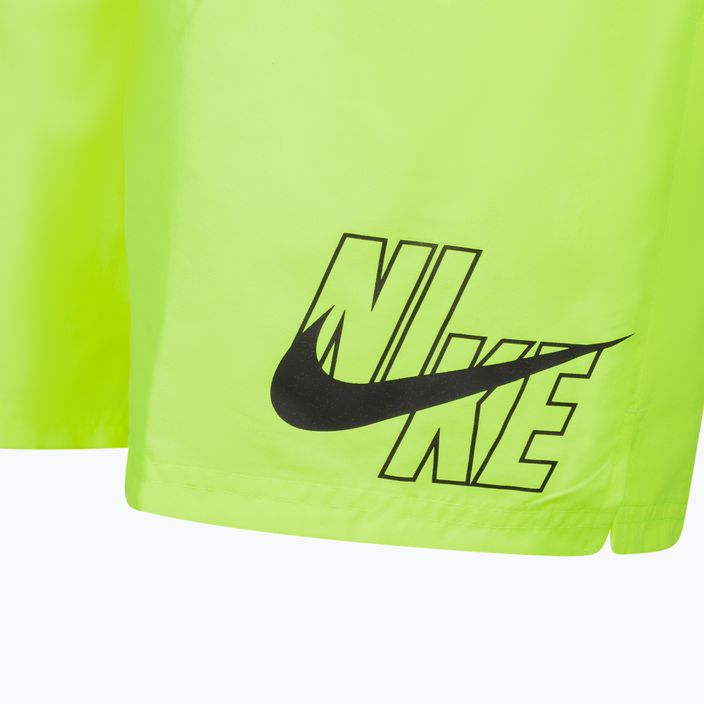Férfi Nike Logo Solid 5" Volley úszónadrág sárga NESSA566-737 3
