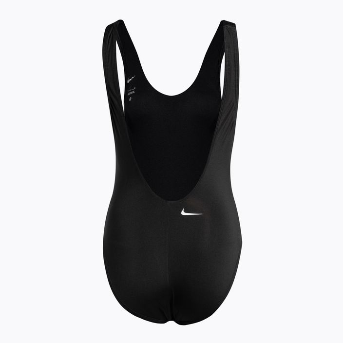 Női Nike Multi Logo egyrészes fürdőruha fekete NESSC250-001 2