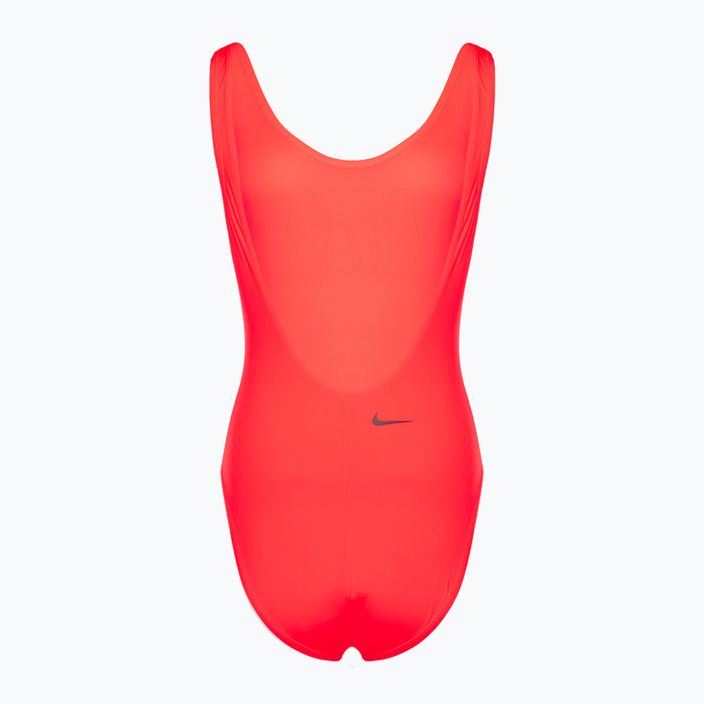 Női Nike Multi Logo bright crimson egyrészes fürdőruha 2