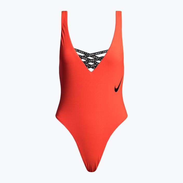 Nike Sneakerkini U-Back női egyrészes fürdőruha narancssárga NESSC254-631