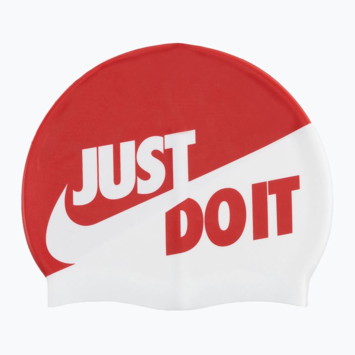 Nike Jdi Slogan piros-fehér úszósapka NESS9164-613