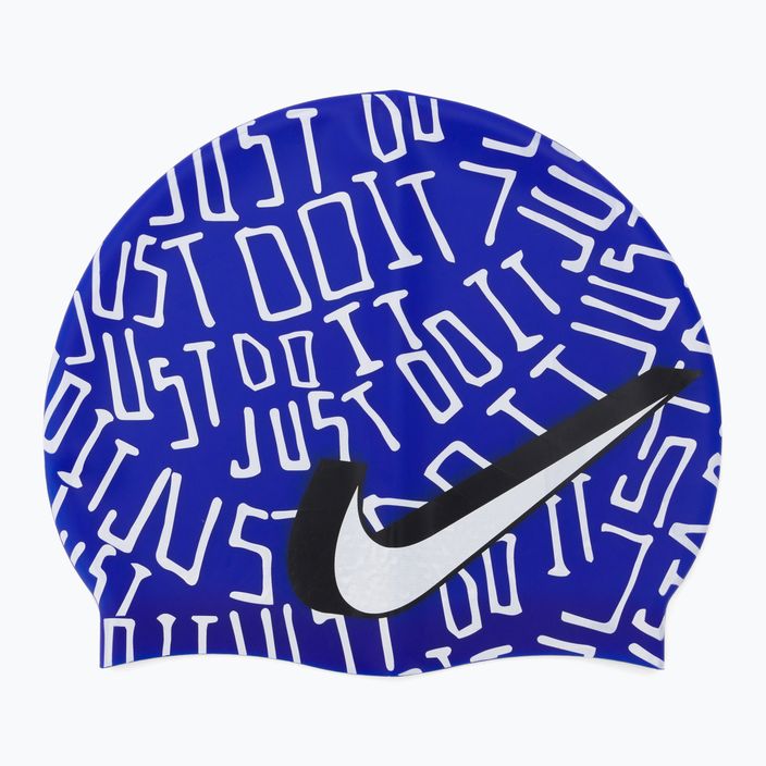 Nike Jdi Scribble Graphic 2 úszósapka kék NESSC159-418