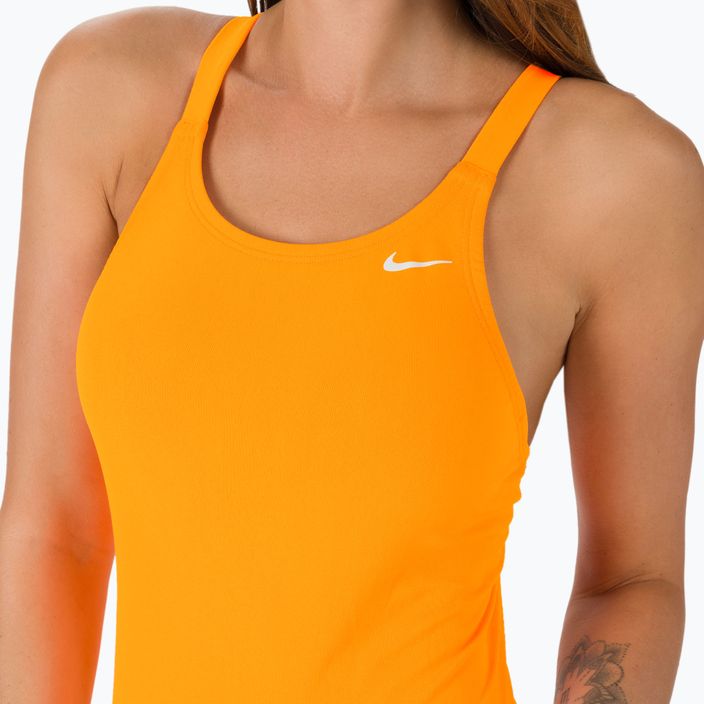 Nike Hydrastrong Solid Fastback női egyrészes fürdőruha narancssárga NESSA001-825 4