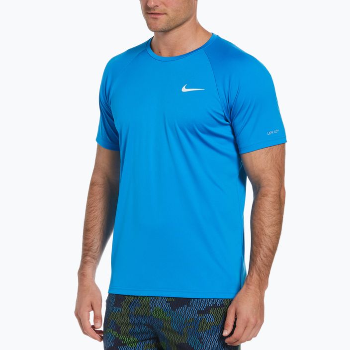 Férfi edzőpóló Nike Essential kék NESSA586-458 10