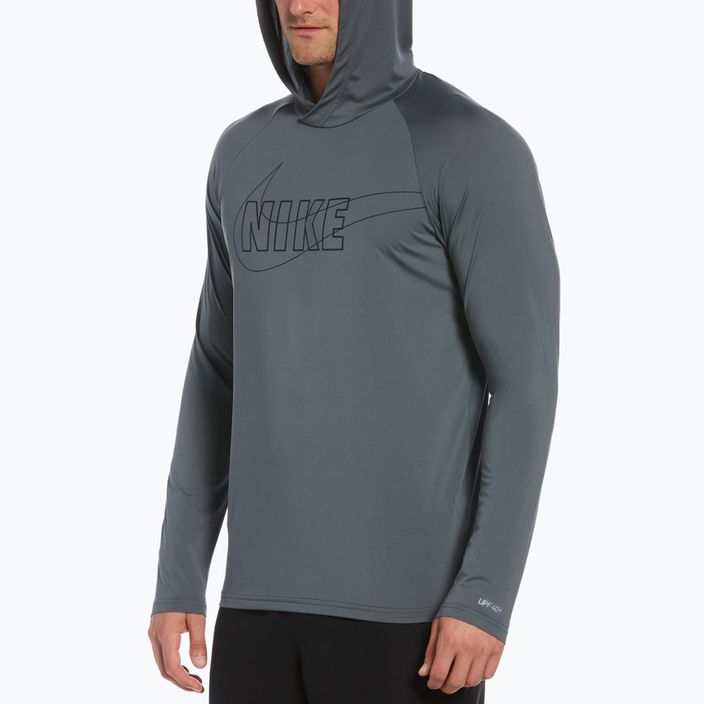 Férfi tréning pulóver Nike Outline Logo szürke NESSC667-018 10