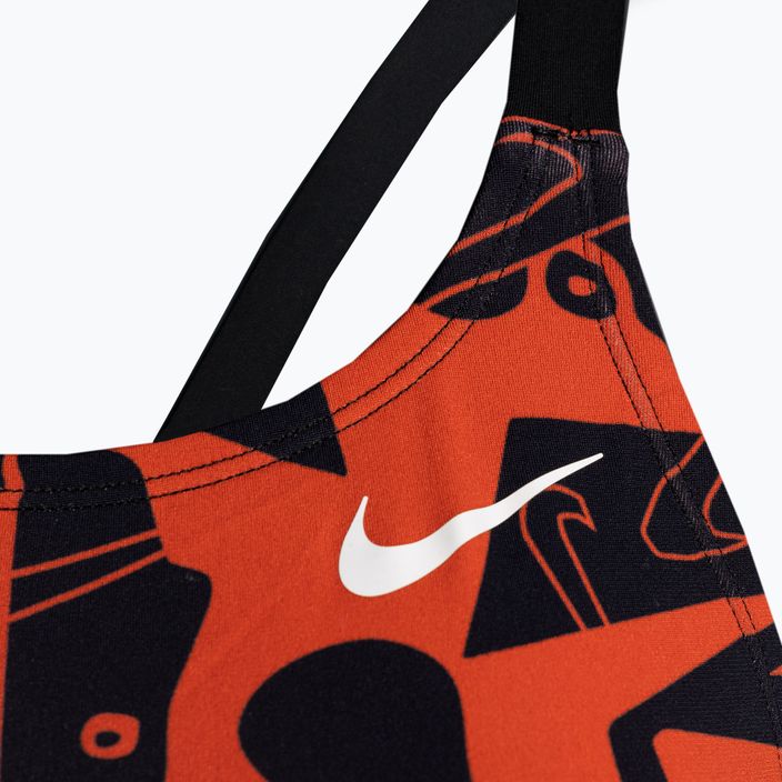 Női egyrészes fürdőruha Nike Multiple Print Fastback narancssárga NESSC050-631 3