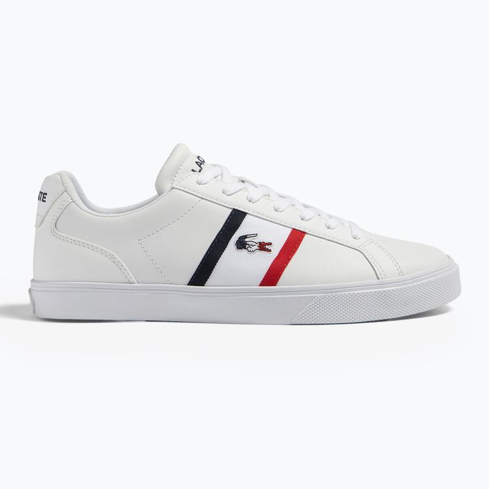Lacoste férfi cipő 45CMA0055 fehér/navy/piros 8