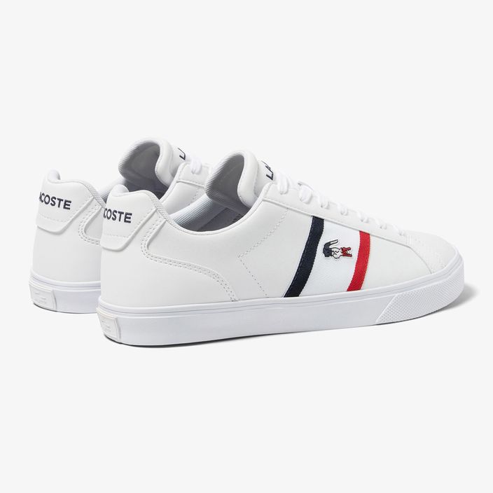 Lacoste férfi cipő 45CMA0055 fehér/navy/piros 10