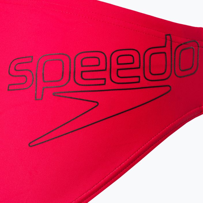 Speedo Logo Brief gyermek úszónadrág piros 8-00314914374 3