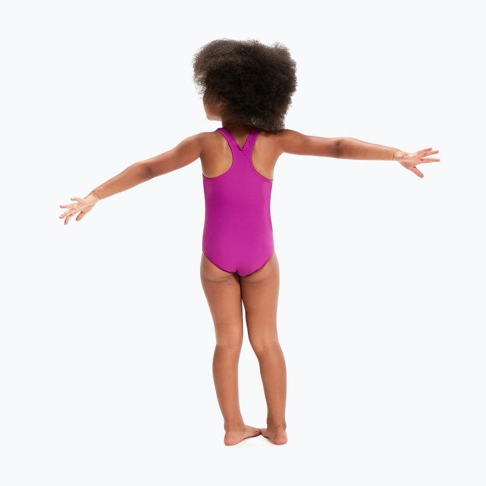 Speedo Digitális nyomtatott egyrészes gyermek fürdőruha rózsaszín-lila 8-0797015162 5
