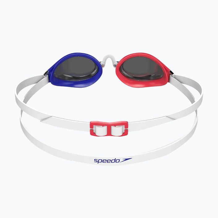 Speedo Fastskin Speedsocket 2 Mirror piros/fehér/kék úszószemüveg 3