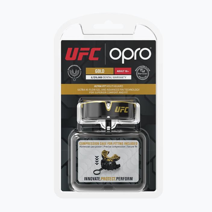Opro UFC GEN2 fekete-arany állkapocsvédő 9608-GOLD 2