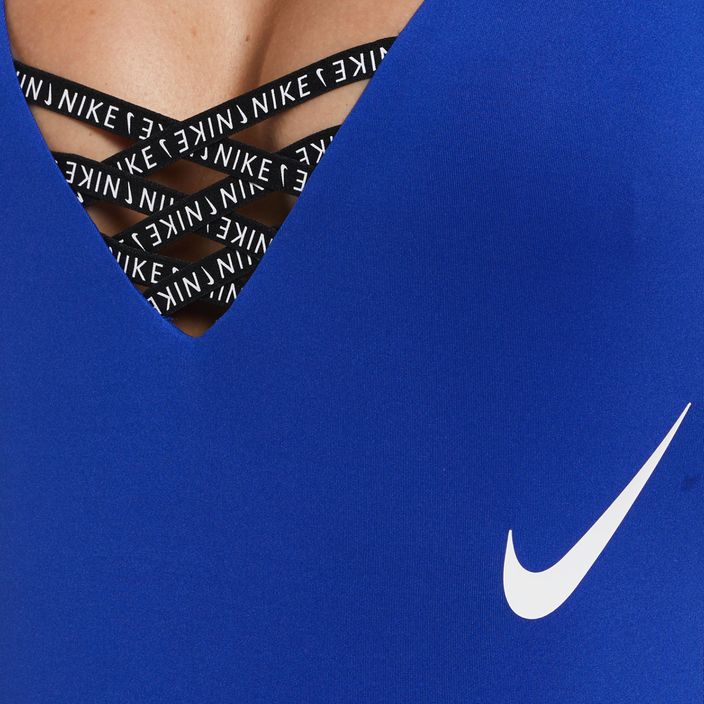 Nike Sneakerkini U-Back női egyrészes fürdőruha kék NESSC254-418 7