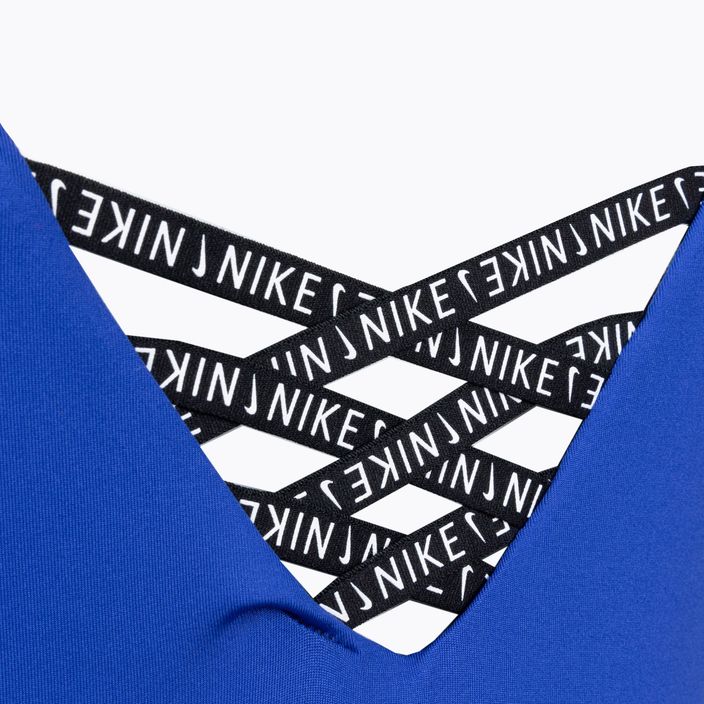 Nike Sneakerkini U-Back női egyrészes fürdőruha kék NESSC254-418 4