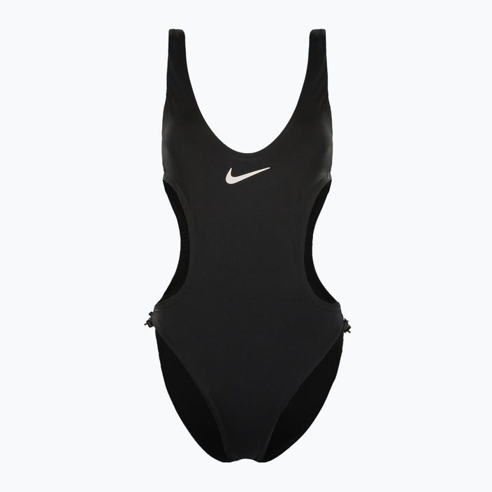 Nike Wild női egyrészes fürdőruha fekete-fehér NESSD255-001