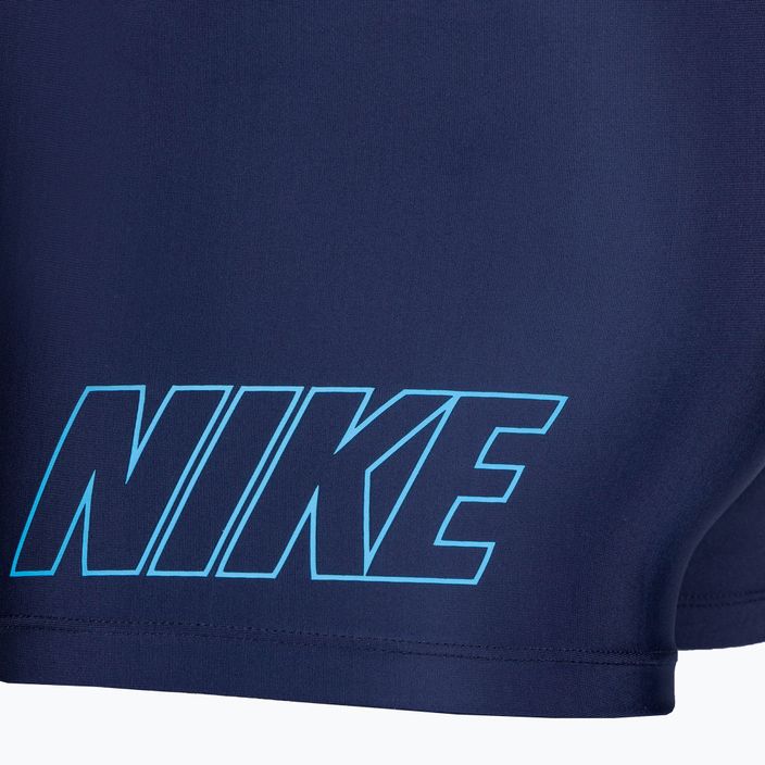 Férfi Nike Logo Square úszónadrág éjfekete tengerésznadrág 4