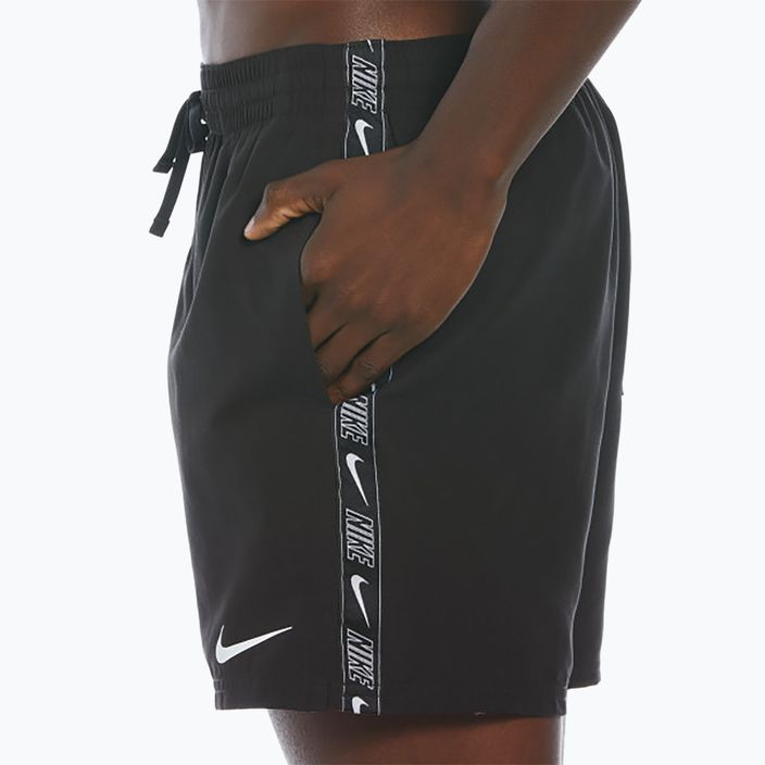 Férfi úszónadrág  Nike Logo Tape 5" Volley black 3