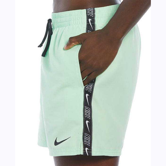 Férfi úszónadrág  Nike Logo Tape 5" Volley vapor green 3