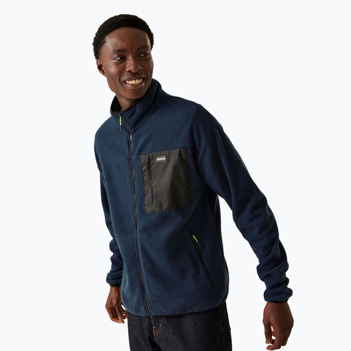 Férfi REGATTA Frankie Full Zip fleece melegítőfelső navy színben