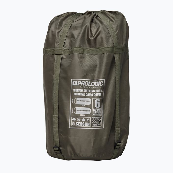 Prologic Element Comfort S/Bag & Thermal Camo Cover 5 évszak zöld PLB041 hálózsák 6