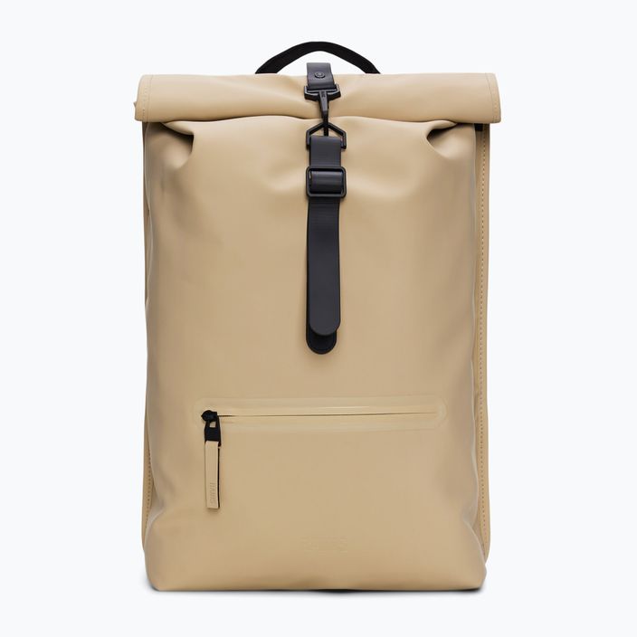 városi hátizsák Rains Rucksack Rolltop W3 13 l sand