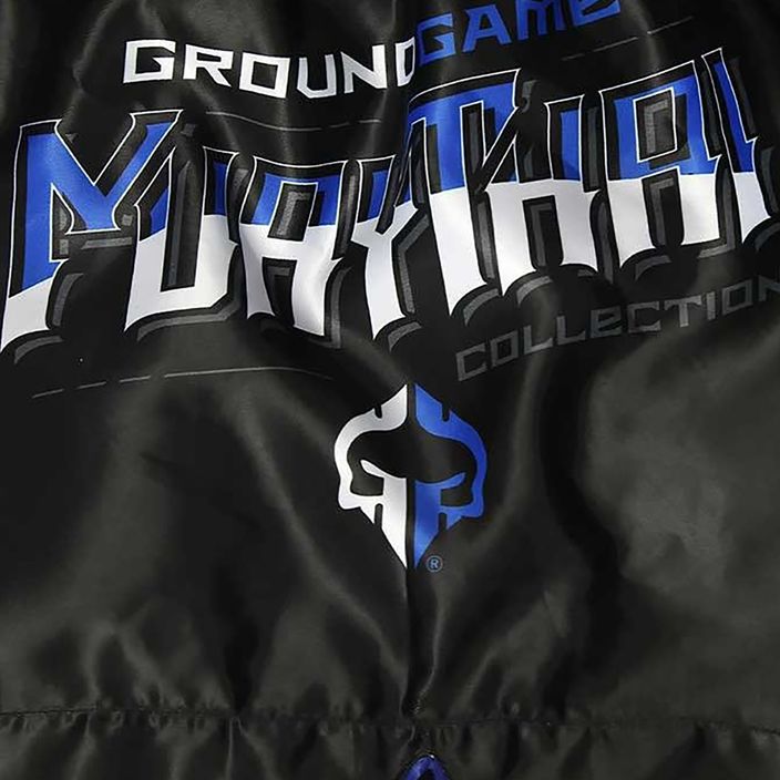 Ground Game Muay Thai férfi edzőnadrág 'Shield' fekete/kék 7