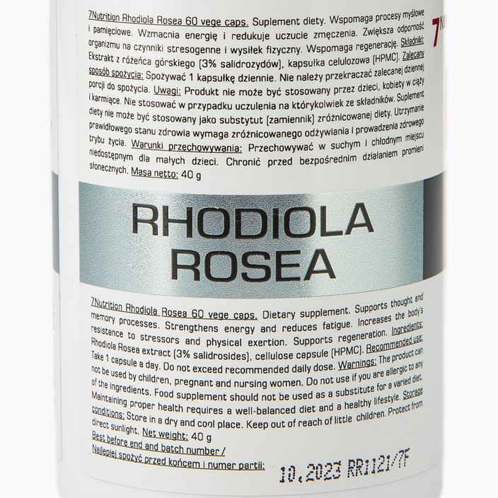 7Nutrition Rhodiola Rosea 550mg 60 kapszula 7Nu000427 2