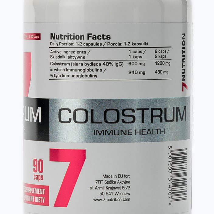 Colostrum 600mg 7Nutrition immunrendszer 90 kapszula 7Nu000434 2