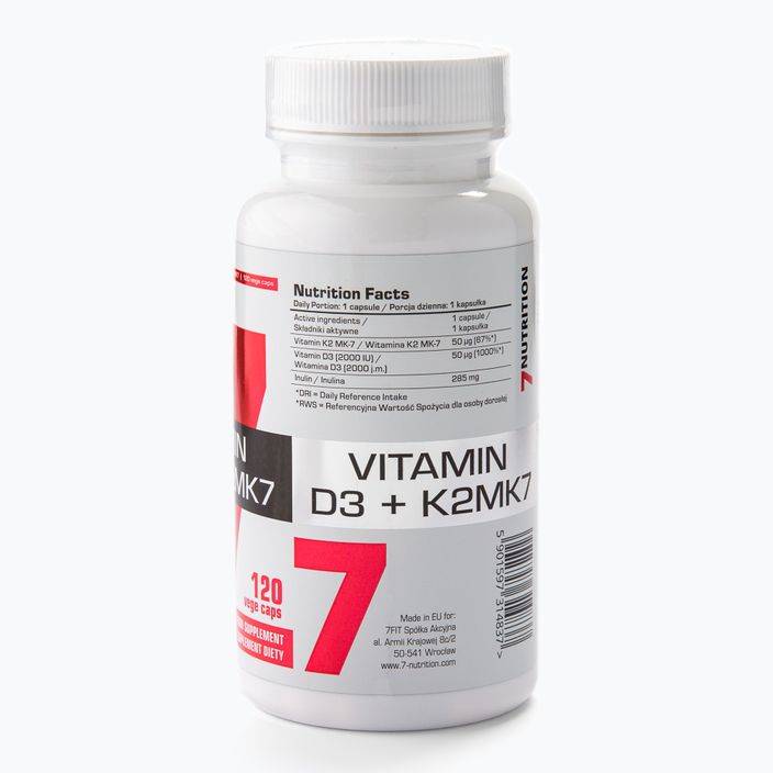 D3+K2 MK7 7Nutrition vitamin készlet 120 kapszula 7Nu000443 3