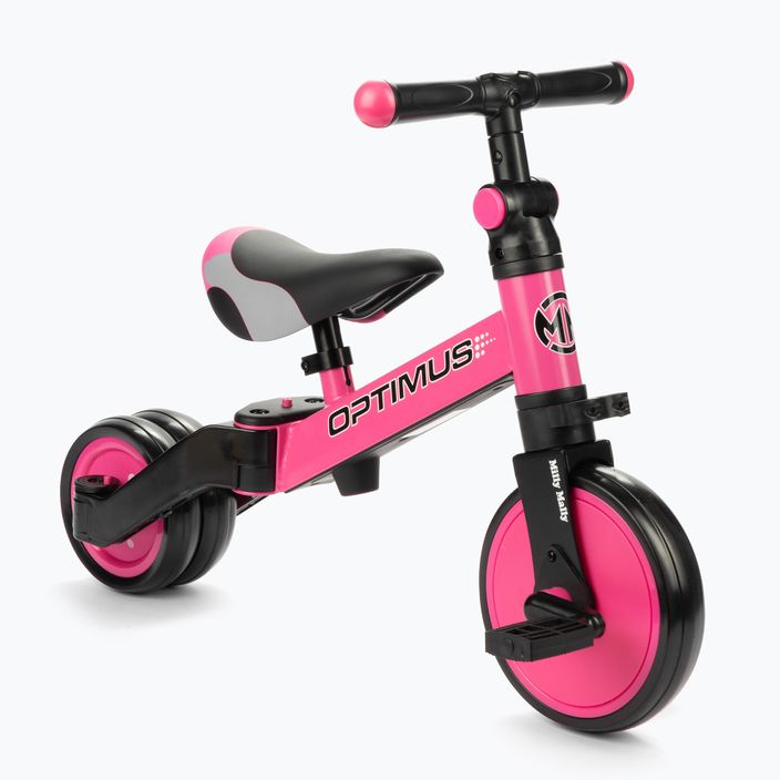 Milly Mally 3in1 Optimus pedálos kerékpár rózsaszín/fekete 2711 2