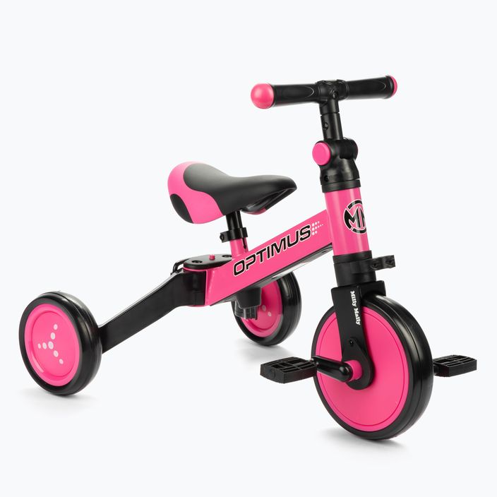 Milly Mally 3in1 Optimus pedálos kerékpár rózsaszín/fekete 2711 3