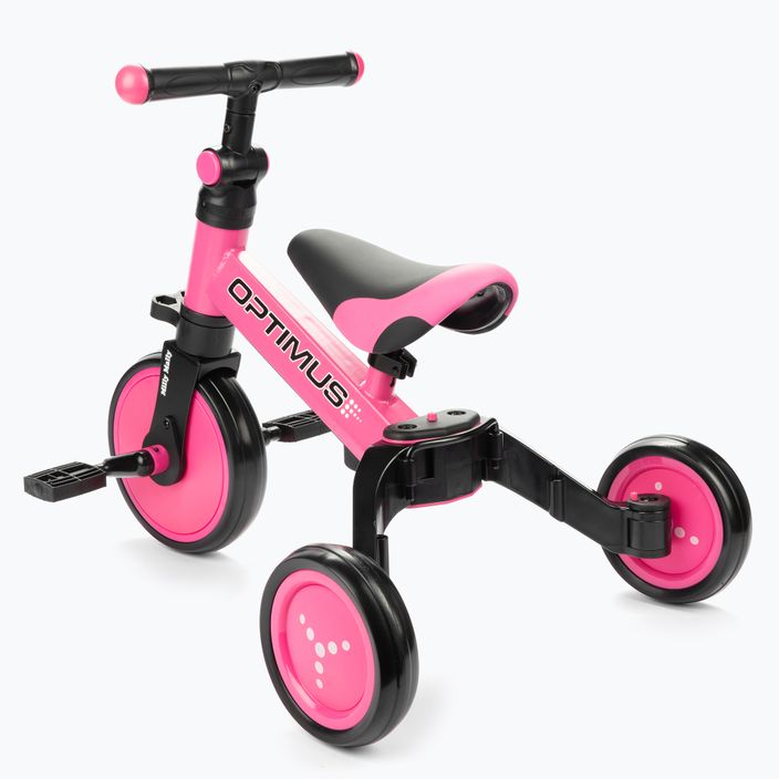 Milly Mally 3in1 Optimus pedálos kerékpár rózsaszín/fekete 2711 4