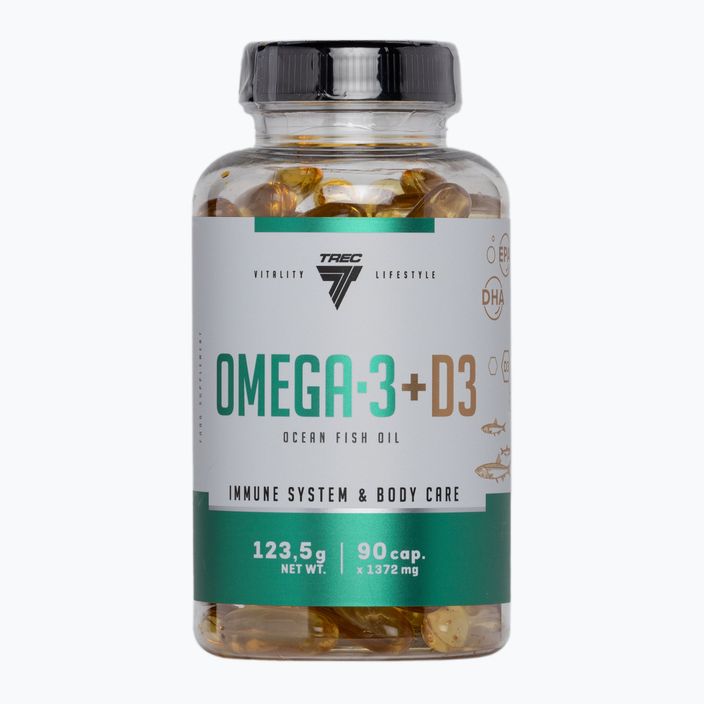 Omega 3 + D3 Trec zsírsavak 90 kapszula TRE/930