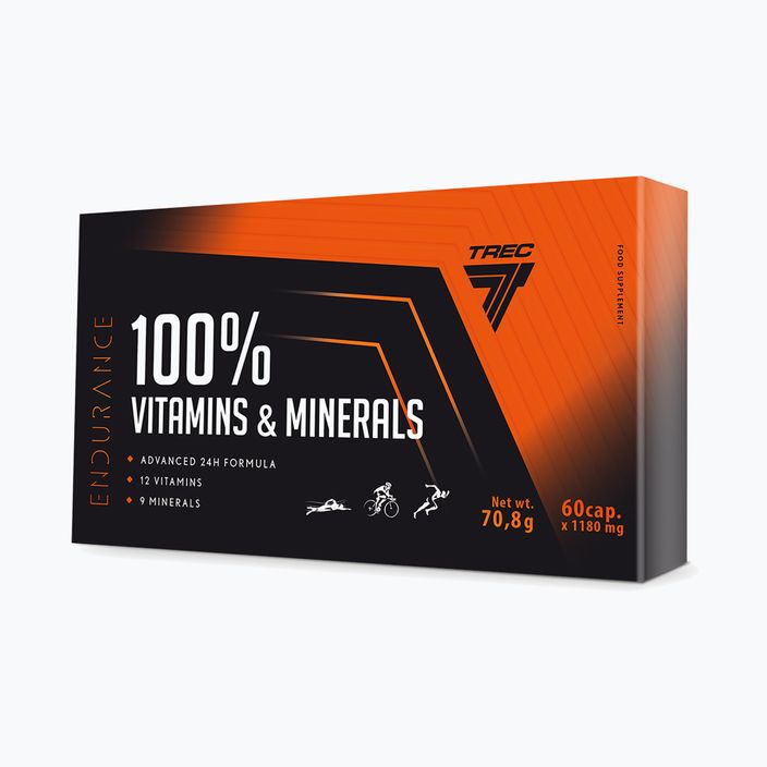 100% Vitaminok és ásványi anyagok Trec vitamin és ásványi anyag komplex 60 kapszula TRE/942 3