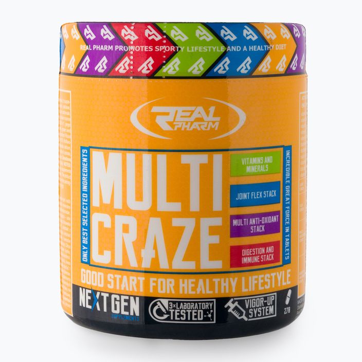 Multi Craze Real Pharm vitaminok és ásványi anyagok 270 tabletta 705020