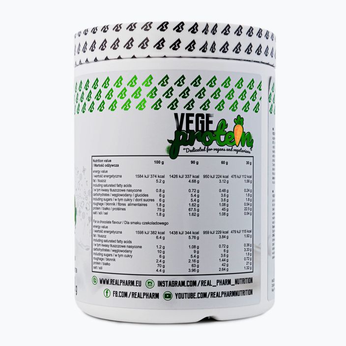 Whey Real Pharm Vege Protein 600g sós karamell 709103 2
