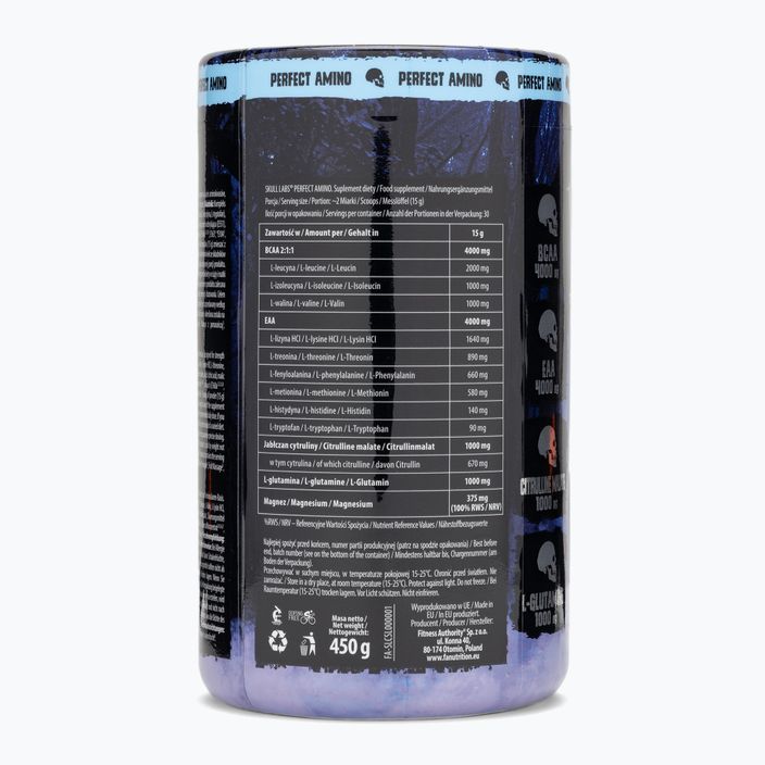 Aminosavak Fitness Authority Skull Labs Perfect Amino 450 g szeder/ananász 2