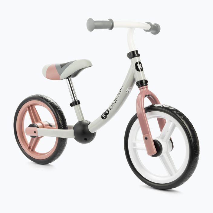 Kinderkraft kerékpár 2Way Next szürke-rózsaszín KR2WAY00PNK00000 2