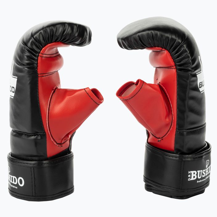 Bushido boxkesztyű zsákos edzéshez fekete Rp4 4