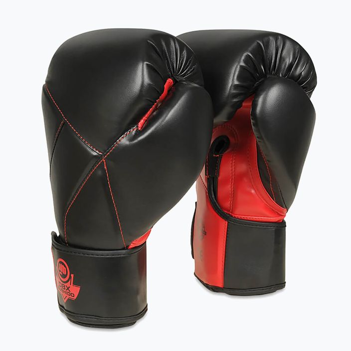 DBX BUSHIDO "Hammer - Red" Muay Thai bokszkesztyű fekete/piros 2