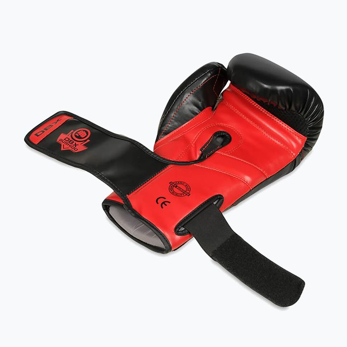 DBX BUSHIDO "Hammer - Red" Muay Thai bokszkesztyű fekete/piros 8