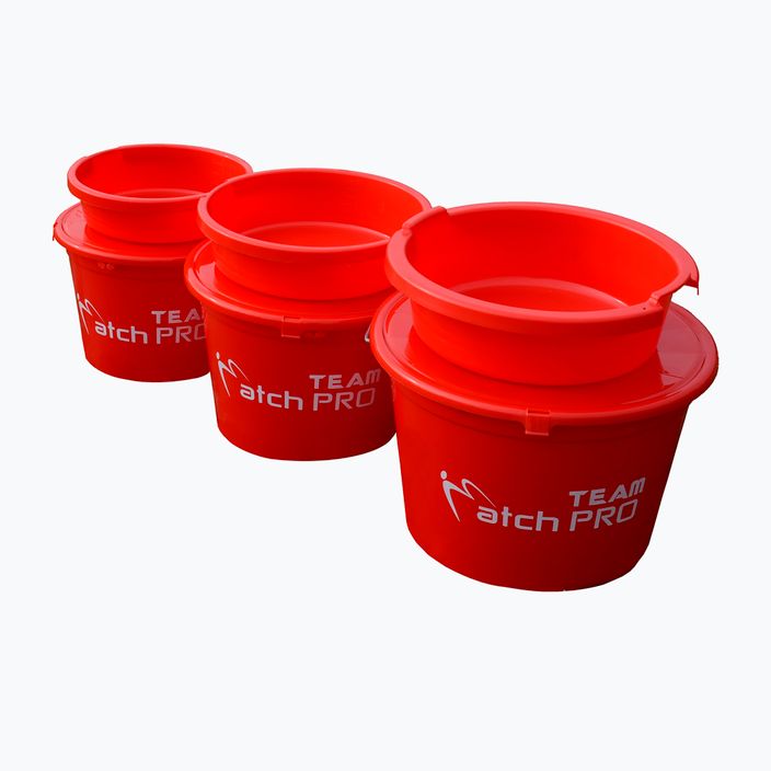 MatchPro Team 18 literes vödör fedéllel és 5 literes tállal piros 910937