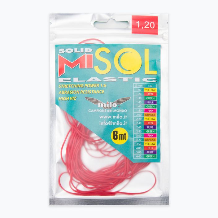 Lengéscsillapító rúdhoz Milo Elastico Misol Solid 6m piros 606VV0097 D25