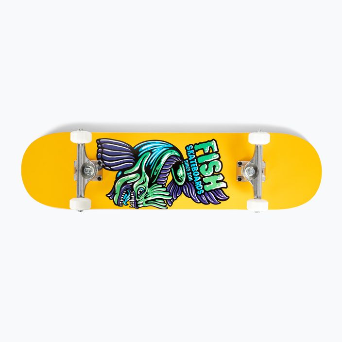 Fish Skateboards Mason Kezdő klasszikus gördeszka 8.0" sárga
