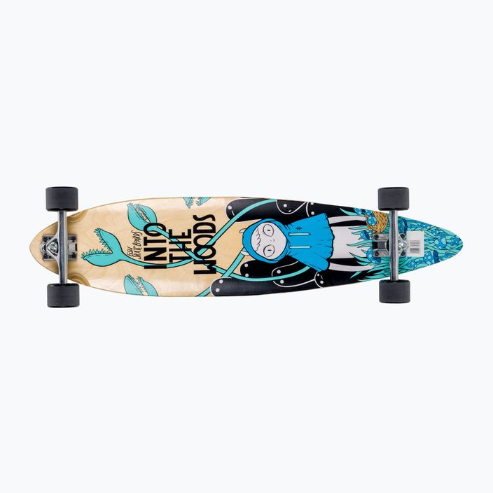 Fish Skateboardok Pixie longboard kék LONG-PIX-SIL-BLA
