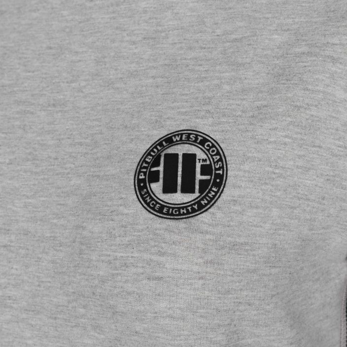 Női pulóver Pitbull West Coast Crewneck F.Terry „Small Logo” grey/melange 9