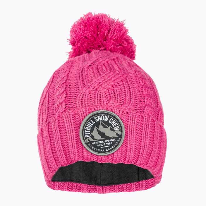 téli sapka Pitbull West Coast Beanie Snow Crew pink 2