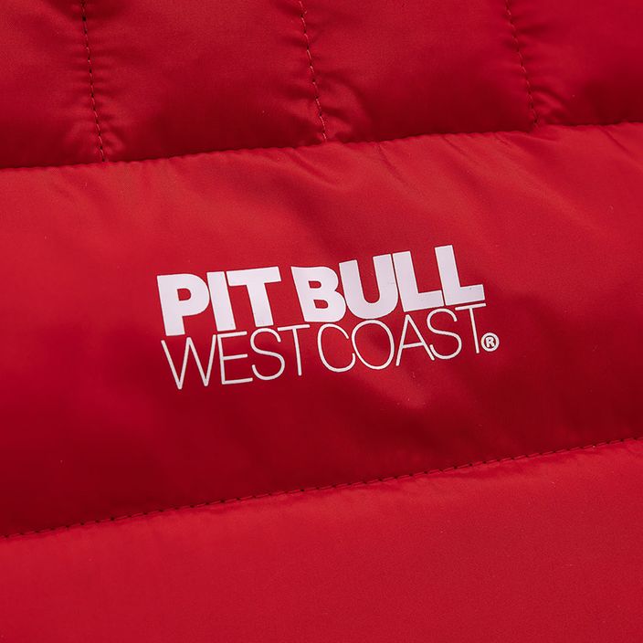 Férfi Pitbull West Coast Padded Hooded Seacoast télikabát piros 10